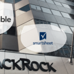 Batiment black rock avec logo Airtable et Smarsheet