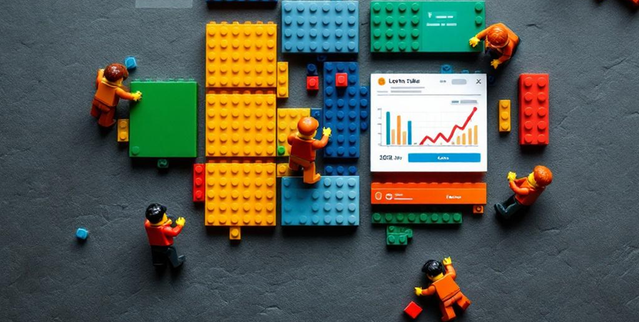 Lego qui assemble des briques