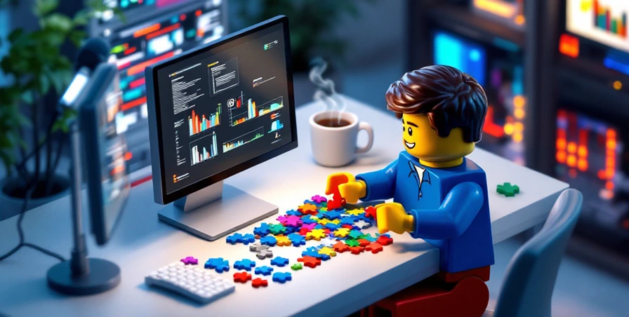 SI Modulaire avec un lego qui fait des puzzles